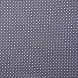 Coton imprimé petits pois 2mm gris moyen