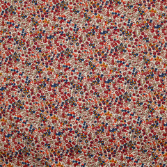 Coton liberty ® Wiltshire Bud marron et bleu au mètre