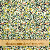 Cotton Liberty ® Metal a rayas Wiltshire verde por metro