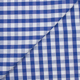 Coton Vichy 9mm bleu roi