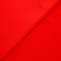 Crêpe de chine polyester rouge groseille