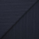 Crépon de polyester effet seersucker bleu marine