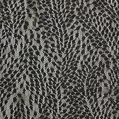 Dentelle polyester Amélia doré fond noir
