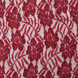 Dentelle polyester Éloise bordeaux