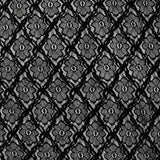 Dentelle polyester fleurie brodée noire