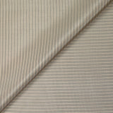 Doublure polyester triple rayure marron fond beige