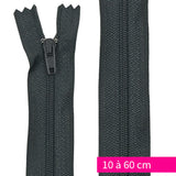 Non-separable nylon closure from 10 to 60 cm Anthracite