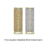 Gütermann 50 m costura metálica