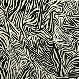 Jacquard de viscose imprimé safari zébré