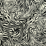 Jacquard de coton imprimé safari zébré