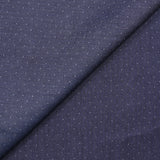 Jeans de algodón fino con lunares azul marino