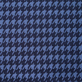 Jean's jacquard polyviscose pied de coq fond marine
