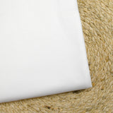 Jersey de coton blanc neige