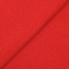 Jersey de coton côtelé rouge
