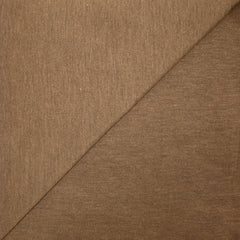 Jersey de viscose double face chiné marron clair