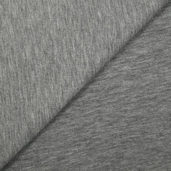Jersey de polyester gris clair chiné