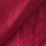 Jersey de velours côtelé rouge foncé