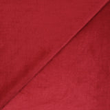 Jersey de velours côtelé tout doux rouge fraise
