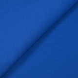 Jersey double face de coton bleu