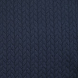 Matelassé Jersey Braids Navy Blue Fondo