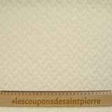 Matelassé Jersey Braids ECRU Fondo