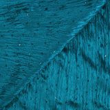 Jersey velours froissé sequins turquoise