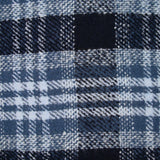 Laine mélangée carreaux bleu et marine