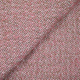 Laine mélangée chevron rose et marron
