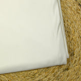 Maille de viscose satinée blanc cassé