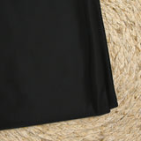 Maille de viscose satinée noir