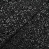 Maille dentelle satinée champêtre noire