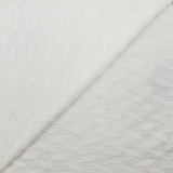 Maille jacquard satinée feuillage blanc cassé