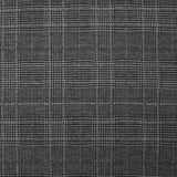Maille Milano polyester Lurex prince-de-galles noir et blanc