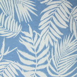Maille plissée satinée feuille bleu givré