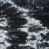 Maille plissée tie & dye blanc et anthracite