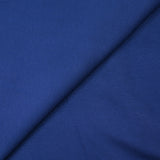 Maille polycoton sergée uni bleu