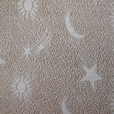 Maille polyester résille plissée constellation blanc
