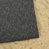 Maille polyviscose côtelée chinée gris anthracite
