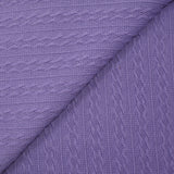 Maille tricot torsade Léonie mauve