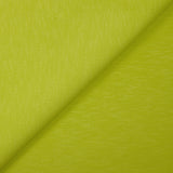 Molleton de coton flammé vert anis