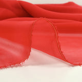 Mousseline de 100% soie rouge
