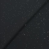 Mousseline paillettes argents fond noir