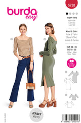 Patron Burda n°5738 : Robe &amp; T-shirt