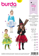 Patrón N ° 2371: traje de bruja, princesa o hada