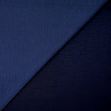 Polyester fluide satiné bleu marine