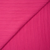 Polyviscose texturé effet smock rose fuchsia