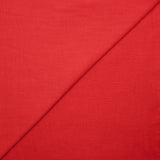 Popeline de polycoton rouge coquelicot
