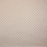 Popeline enduite imprimée fleur losange fond beige