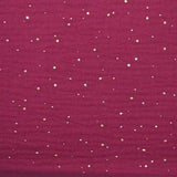 Double gauze of wine lie confetti golden