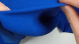 Crepe polyviscose de pato azul